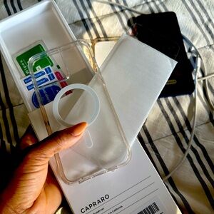 iPhone 14 Pro Max with magnetic black ring case
